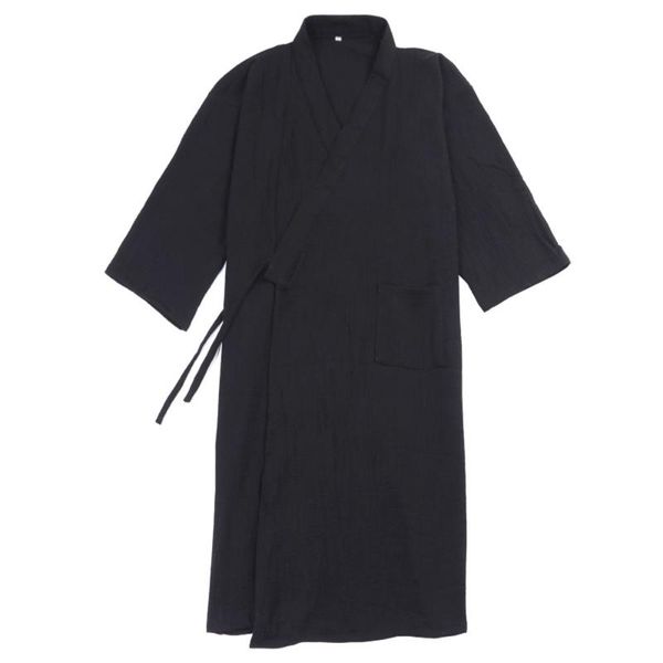 men's sleepwear japanese male traditional kimono bathrobe pajamas nightgown cotton gauze robe homedress for men, Black;brown
men's sleepwear japanese male traditional kimono bathrobe pajamas nightgown cotton gauze robe homedress for men, Black;brown