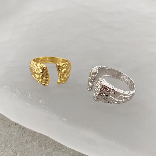cluster rings amaiyllis 925 sterling silver texture ring open adjustable simple finger for women party wedding jewelry gift, Golden;silver
cluster rings amaiyllis 925 sterling silver texture ring open adjustable simple finger for women party wedding jewelry gift, Golden;silver