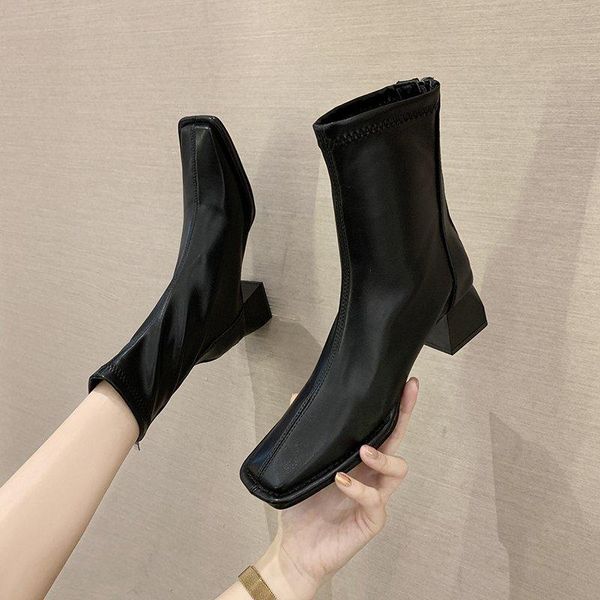 boots 2021 spring and autumn square zipper high heel casual ladies ankle fashion shoes short women, Black
boots 2021 spring and autumn square zipper high heel casual ladies ankle fashion shoes short women, Black
