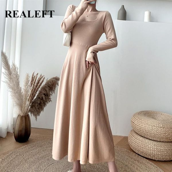 casual dresses realeft autumn winter knitting women's a-line 2021 high waist long sleeve square collar chic sweater dress female, Black;gray
casual dresses realeft autumn winter knitting women's a-line 2021 high waist long sleeve square collar chic sweater dress female, Black;gray
