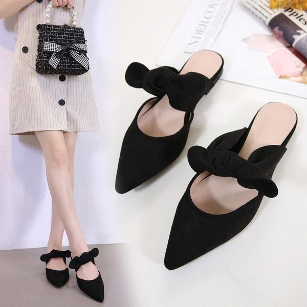 slippers flock pointy toe mules slides women shoes leisure hollow bowtie summer outdoor flats lady flipflops zapatos femme, Black
slippers flock pointy toe mules slides women shoes leisure hollow bowtie summer outdoor flats lady flipflops zapatos femme, Black