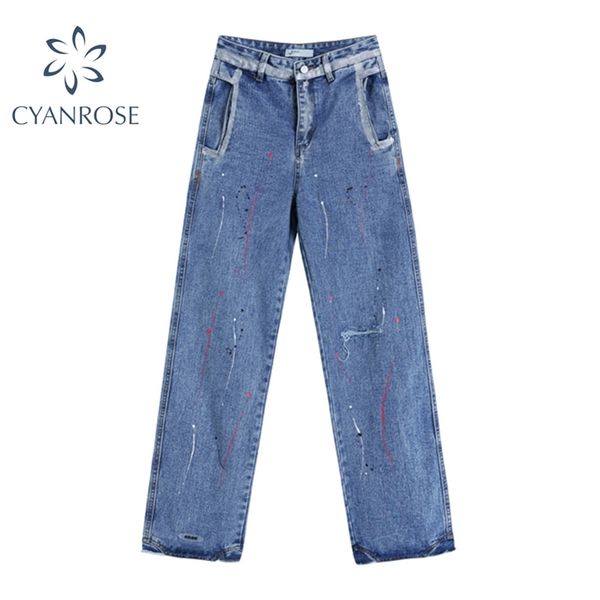painted blue denim pants high waist vintage streetwear wide leg jeans trousers mujer fashion harajuku bf ulzzang straight 210430
painted blue denim pants high waist vintage streetwear wide leg jeans trousers mujer fashion harajuku bf ulzzang straight 210430