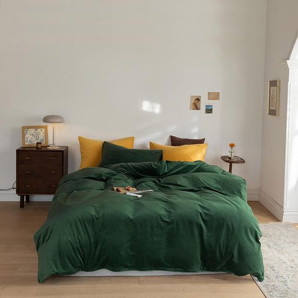 bedding sets michiko simple luxury duvet cover solid color velvet series four piece set
bedding sets michiko simple luxury duvet cover solid color velvet series four piece set