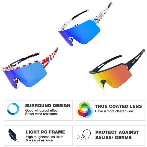 polarized sunglasses men and women, colorful cool glasses for golf fishing cycling driving running outdoor sports, White;black
polarized sunglasses men and women, colorful cool glasses for golf fishing cycling driving running outdoor sports, White;black