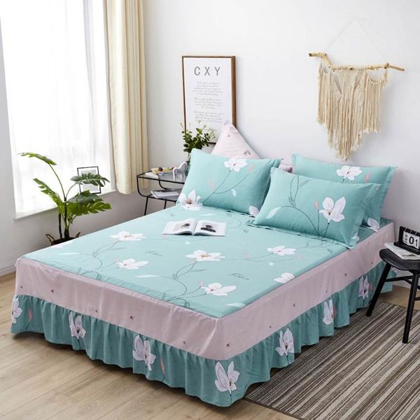 white flowers green floral bedskirt(with ruffles border)bed mattress protective cover soft cotton bedlinens fitted sheet sheets & sets
white flowers green floral bedskirt(with ruffles border)bed mattress protective cover soft cotton bedlinens fitted sheet sheets & sets
