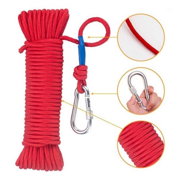 cords, slings and webbing 20m climbing nylon rope fishing safe high strength braid with carabiner safety lock outdoor accessories1
cords, slings and webbing 20m climbing nylon rope fishing safe high strength braid with carabiner safety lock outdoor accessories1
