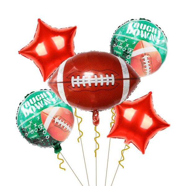 1set rugby foil balloons 18inch football ball team sports helium globos birthday party decorations supplies touch down toy decoration
1set rugby foil balloons 18inch football ball team sports helium globos birthday party decorations supplies touch down toy decoration