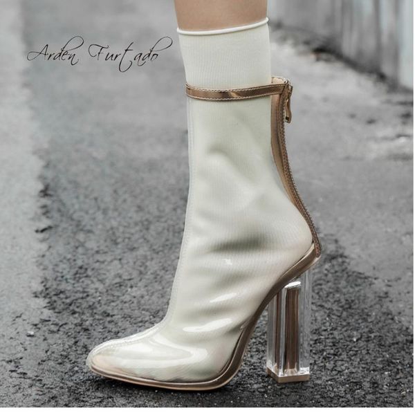 boots arden furtado 2021 spring summer chunky heels 10cm fashion zipper pointed toe clear pvc ankle ladies sandals, Black
boots arden furtado 2021 spring summer chunky heels 10cm fashion zipper pointed toe clear pvc ankle ladies sandals, Black
