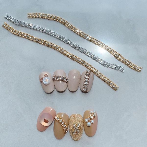 nail art decorations rhinestone chain jewelry 3d korean superflash diy luxury charm shine decoration accessories, Silver;gold
nail art decorations rhinestone chain jewelry 3d korean superflash diy luxury charm shine decoration accessories, Silver;gold