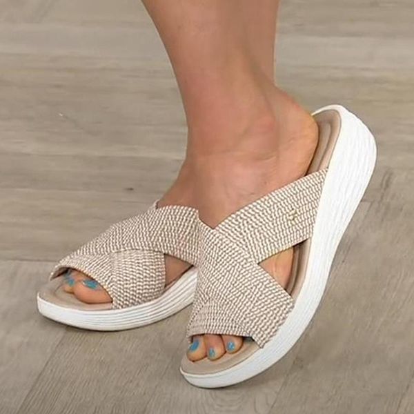 slippers women casual shoes platform sandals female slides solid comfort flats plus size cross summer 2021 beach ladies, Black
slippers women casual shoes platform sandals female slides solid comfort flats plus size cross summer 2021 beach ladies, Black