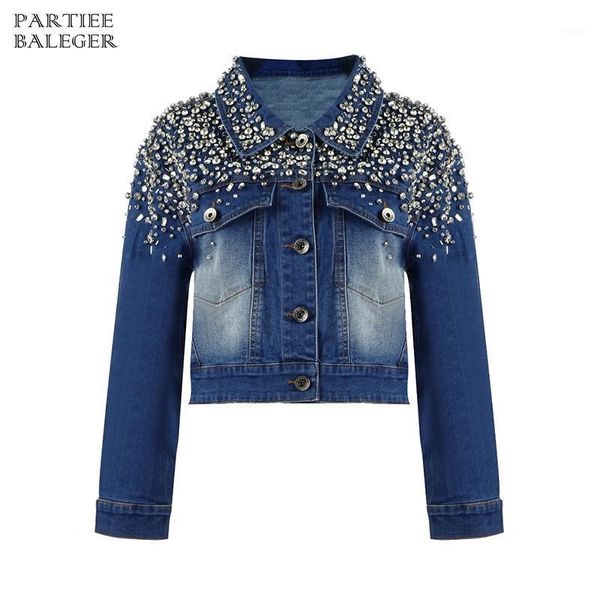 women's jackets pb 2021 trendy gorgeous beads embellished long sleeves turn-down collar party club casual women jacket denim coat, Black;brown
women's jackets pb 2021 trendy gorgeous beads embellished long sleeves turn-down collar party club casual women jacket denim coat, Black;brown
