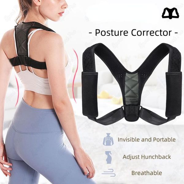 back support adjustable posture corrector simple shoulder brace correction spine postural correctotion health, Black;blue
back support adjustable posture corrector simple shoulder brace correction spine postural correctotion health, Black;blue