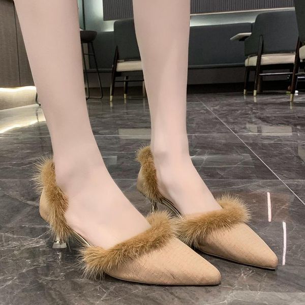 rimocy women fluffy fur two-piece pumps pointed toe thin high heels shoes woman autumn winter ladies stiletto dress, Black
rimocy women fluffy fur two-piece pumps pointed toe thin high heels shoes woman autumn winter ladies stiletto dress, Black