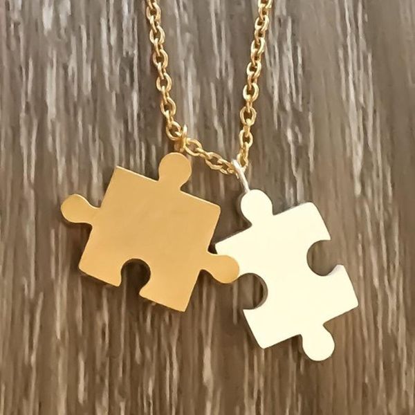pendant necklaces to puzzle necklace personality woman geometric stainless steel gold glamour jewelry christmas gift, Silver
pendant necklaces to puzzle necklace personality woman geometric stainless steel gold glamour jewelry christmas gift, Silver