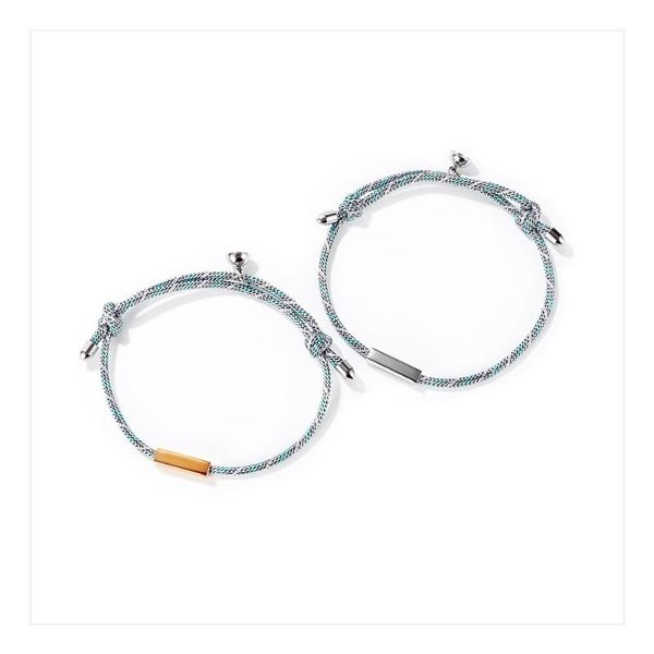 link, chain with magnet induction bracelet the matching gift jewelry for valentine's day men and women friends, Black
link, chain with magnet induction bracelet the matching gift jewelry for valentine's day men and women friends, Black