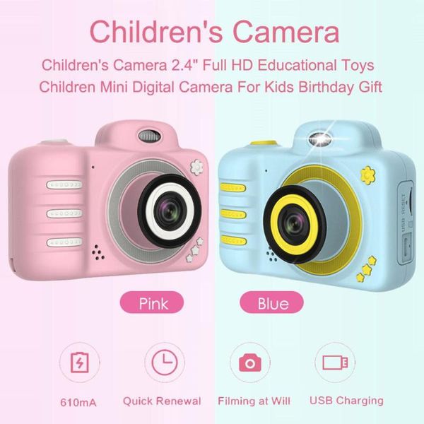 children mini camera 2.4'' hd 1080p kids educational toy for christmas birthday gifts projection video digital cameras
children mini camera 2.4'' hd 1080p kids educational toy for christmas birthday gifts projection video digital cameras