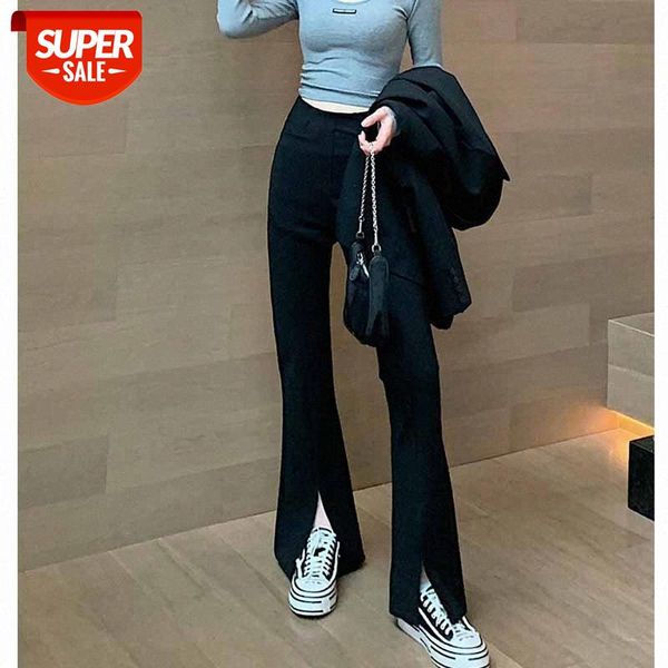 flared trousers women's waist is thinner, split ends, slimming, drape, black wide-leg pants, trend #de1v, Black;white
flared trousers women's waist is thinner, split ends, slimming, drape, black wide-leg pants, trend #de1v, Black;white
