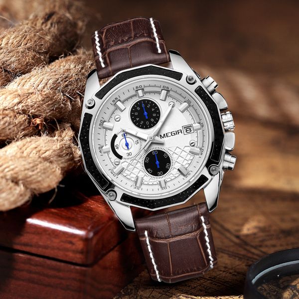 2021- megir men's non-machine quartz watch multi-function explosive sports style, Slivery;brown
2021- megir men's non-machine quartz watch multi-function explosive sports style, Slivery;brown