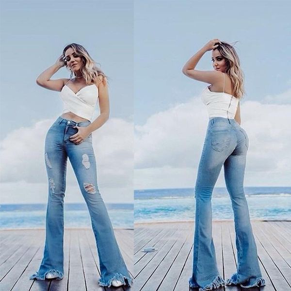 women's jeans donsignet fashion feminino slim horn damage for woman ripped women, Blue
women's jeans donsignet fashion feminino slim horn damage for woman ripped women, Blue