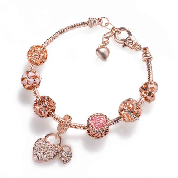 vriua brand rose gold love lock charm bracelets & bangl for women girls murano beads fit pan bracelets diy jewelry, Golden;silver
vriua brand rose gold love lock charm bracelets & bangl for women girls murano beads fit pan bracelets diy jewelry, Golden;silver