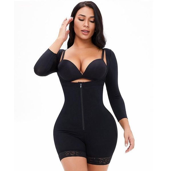 women's shapers plus size women zipper full body shapewear underbust slimming panty fajas after post liposuction compression garment, Black;white
women's shapers plus size women zipper full body shapewear underbust slimming panty fajas after post liposuction compression garment, Black;white
