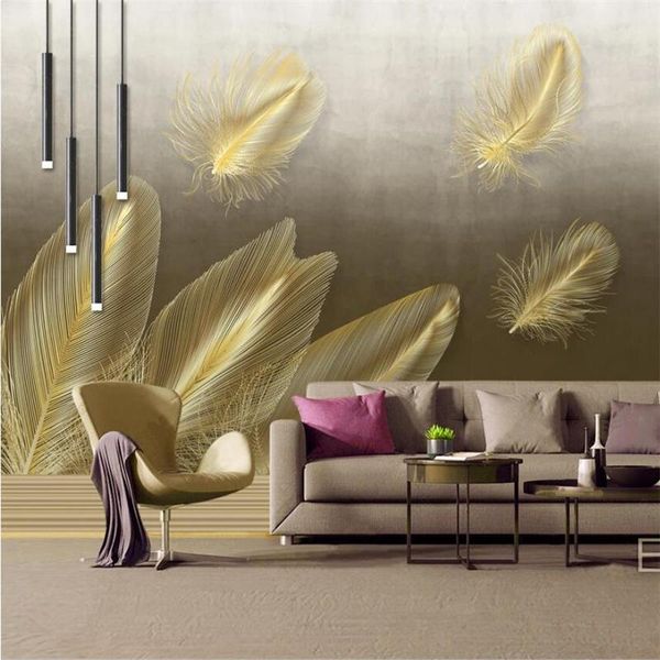 wallpapers custom wallpaper 3d murals modern minimalist geometric abstract golden feather nordic style tv background wall living room mural
wallpapers custom wallpaper 3d murals modern minimalist geometric abstract golden feather nordic style tv background wall living room mural