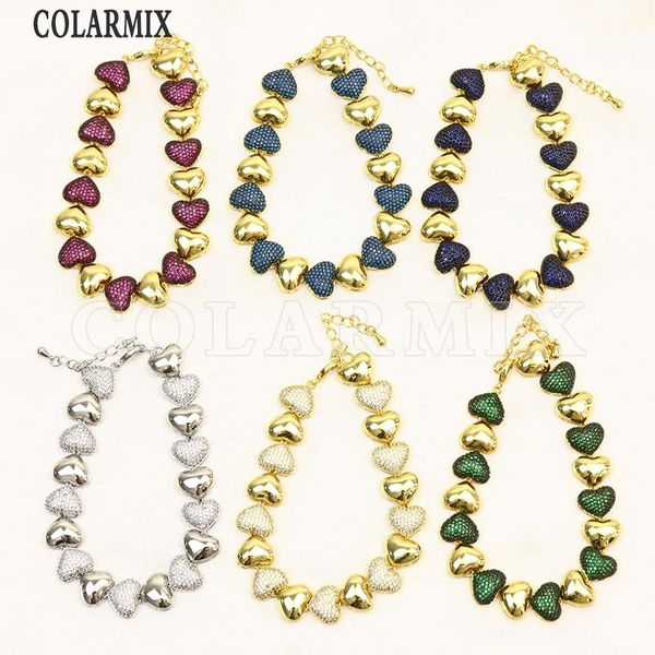 beaded, strands 2 pcs heart shape bracelet chain mix color zircon charms colorful gold jewelry 52022, Black
beaded, strands 2 pcs heart shape bracelet chain mix color zircon charms colorful gold jewelry 52022, Black