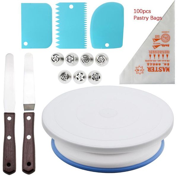 plastic cake stand turntable rotating rack dough knife dispossible pastry bags icing piping nozzles tips cream cakes set baking & tools
plastic cake stand turntable rotating rack dough knife dispossible pastry bags icing piping nozzles tips cream cakes set baking & tools