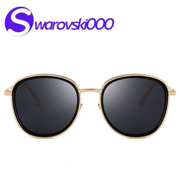 polarizing goggles with fashionable design street p fashion round frame sunglasses female, White;black 
polarizing goggles with fashionable design street p fashion round frame sunglasses female, White;black