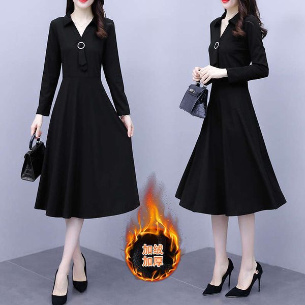 casual dresses sleeve long dress women's autumn age reduction show thin high end plush thickened bottomed winter skirt medium length, Black;gray
casual dresses sleeve long dress women's autumn age reduction show thin high end plush thickened bottomed winter skirt medium length, Black;gray