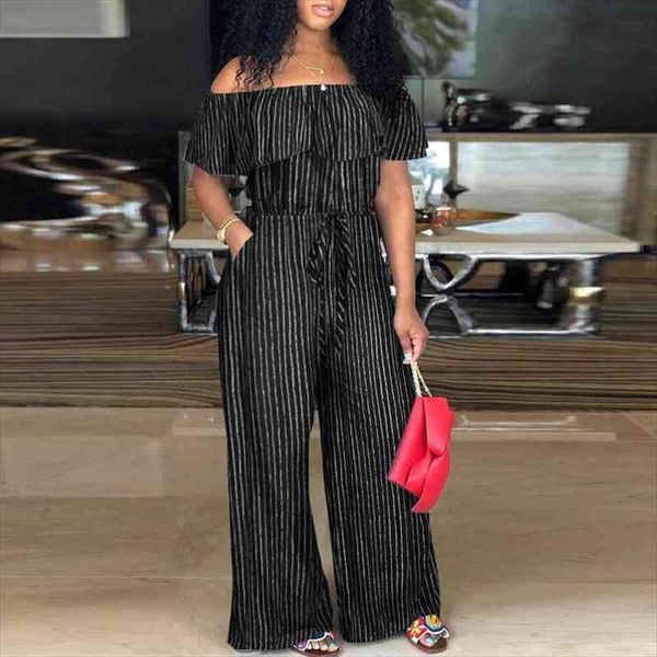casual overalls palazzo demin womens jumpsuit off shoulder striped sumemr print elegant playsuits, Black;white
casual overalls palazzo demin womens jumpsuit off shoulder striped sumemr print elegant playsuits, Black;white