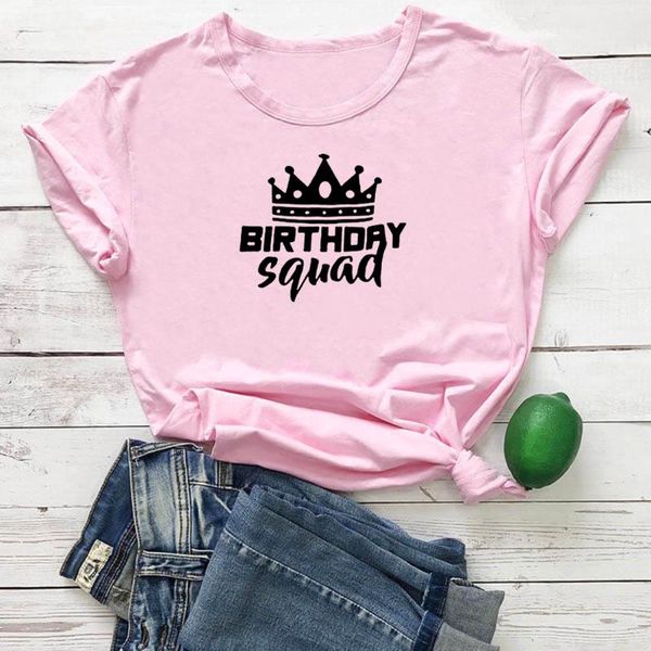 women's t-shirt birthday squad tee shirt femme letter pattern camiseta mujer cotton personalized tshirt women fcasual round neck t, White
women's t-shirt birthday squad tee shirt femme letter pattern camiseta mujer cotton personalized tshirt women fcasual round neck t, White