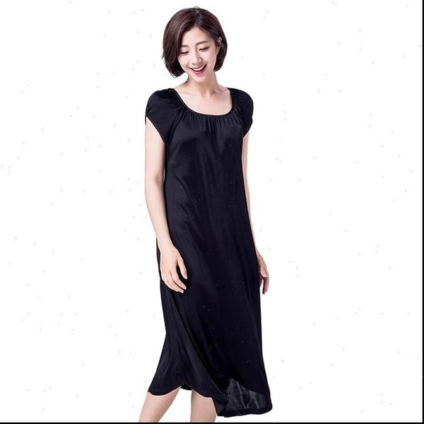 50% pure silk nighties sleeping women sleepwear dress long nightgown nighty loose plus size home wear summer, Black;red
50% pure silk nighties sleeping women sleepwear dress long nightgown nighty loose plus size home wear summer, Black;red