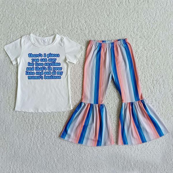 autumn fashion infant cute girl letter short sleeve shirt striped bell bottom baby outfit wholesale boutique clothes, White
autumn fashion infant cute girl letter short sleeve shirt striped bell bottom baby outfit wholesale boutique clothes, White