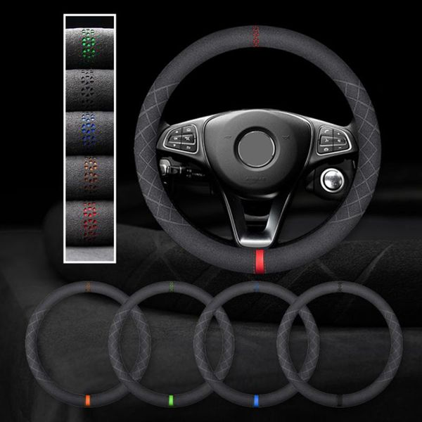 steering wheel covers car cover 38cm hand-stitched soft black suede for m3 e90 e91 e92 e93 e87 e81 e82 e88 x1 e84 f10 f15 f16
steering wheel covers car cover 38cm hand-stitched soft black suede for m3 e90 e91 e92 e93 e87 e81 e82 e88 x1 e84 f10 f15 f16
