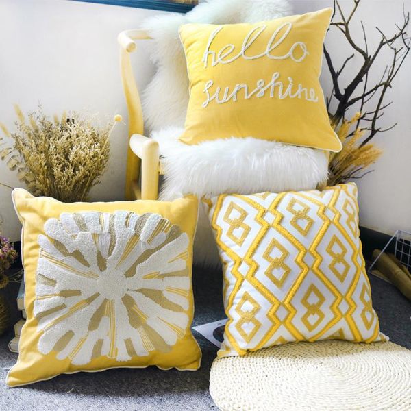 cushion/decorative pillow embroidery floss cushion cover boho ethnic yellow cotton soft throw sofa living room pillowcase home decor 45x45cm
cushion/decorative pillow embroidery floss cushion cover boho ethnic yellow cotton soft throw sofa living room pillowcase home decor 45x45cm