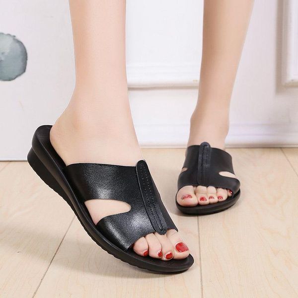 slippers leather slide wedge women flip flops girl sandals black white platform non-slip woman rubber bottom pantuflas de mujer
slippers leather slide wedge women flip flops girl sandals black white platform non-slip woman rubber bottom pantuflas de mujer