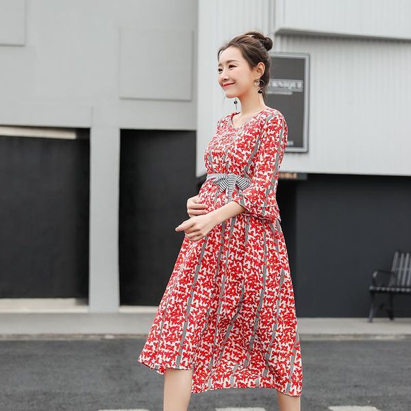 maternity dresses summer long dress clothing floral fashion loose clothes for pregnant women bell sleeve green red c755, White
maternity dresses summer long dress clothing floral fashion loose clothes for pregnant women bell sleeve green red c755, White