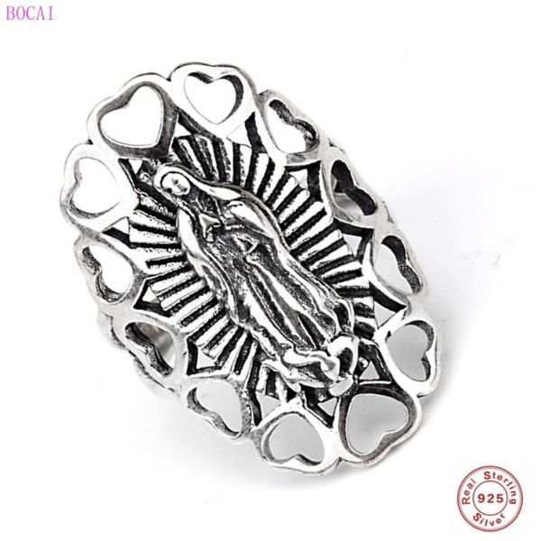 cluster rings bocai s925 sterling silver rngs for men and women creative virgin mary opening ring personality thai retro fashion, Golden;silver
cluster rings bocai s925 sterling silver rngs for men and women creative virgin mary opening ring personality thai retro fashion, Golden;silver