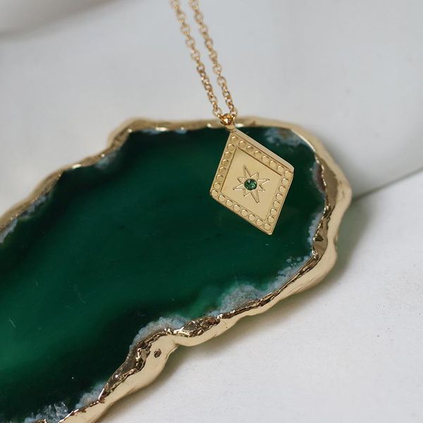 pendant necklaces stainless steel emerald star necklace for women diamond metal clavicle chain mirror polished gold color, Silver
pendant necklaces stainless steel emerald star necklace for women diamond metal clavicle chain mirror polished gold color, Silver