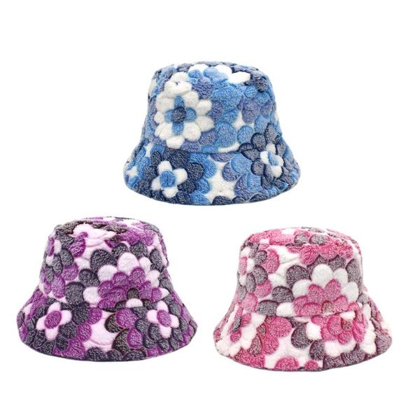 wide brim hats hxba plush fisherman hat fashion flower print basin bucket girlfriend gifts, Blue;gray
wide brim hats hxba plush fisherman hat fashion flower print basin bucket girlfriend gifts, Blue;gray
