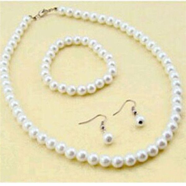 earrings & necklace >>>chic fashion 8mm real stylish classic shell pearl bracelet earring set, Silver
earrings & necklace >>>chic fashion 8mm real stylish classic shell pearl bracelet earring set, Silver