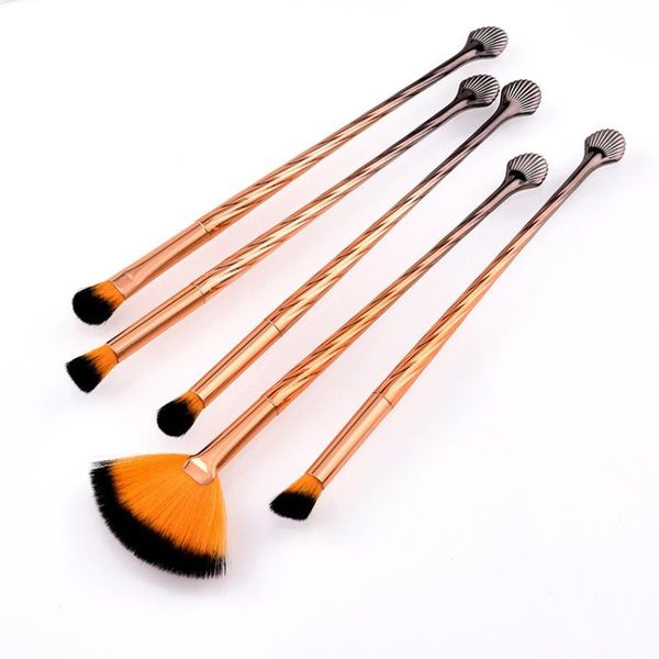 makeup brushes saiantth shell gradient color gold spiral long eye fan eyeshadow eyeliner eyebrow cosmetic set professional
makeup brushes saiantth shell gradient color gold spiral long eye fan eyeshadow eyeliner eyebrow cosmetic set professional