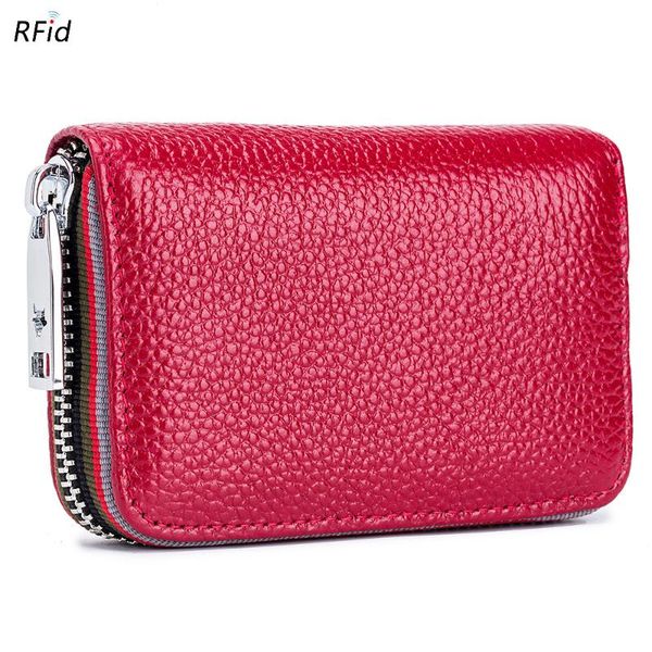 wallets 2021 women's wallet organ card case rfid leather fashion men's holder zip coin purse, Red;black
wallets 2021 women's wallet organ card case rfid leather fashion men's holder zip coin purse, Red;black