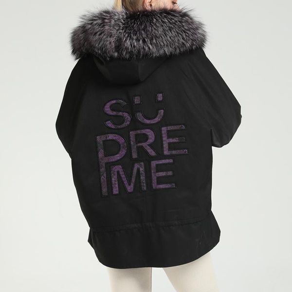 women's fur & faux parker overcome female collar short coat 2021 winter clothes thickened rex integrated femal, Black
women's fur & faux parker overcome female collar short coat 2021 winter clothes thickened rex integrated femal, Black