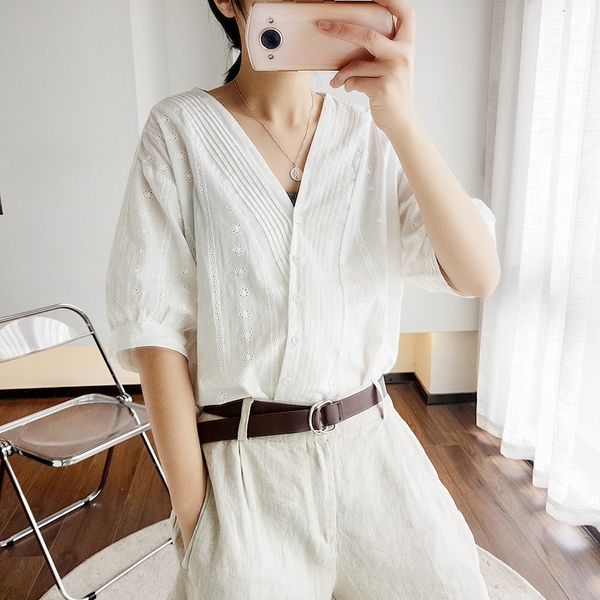 women's blouses & shirts sweet crochet hollow out lace embroidery v-neck oblique placket short sleeve shirt chic blouse female vnn, White
women's blouses & shirts sweet crochet hollow out lace embroidery v-neck oblique placket short sleeve shirt chic blouse female vnn, White