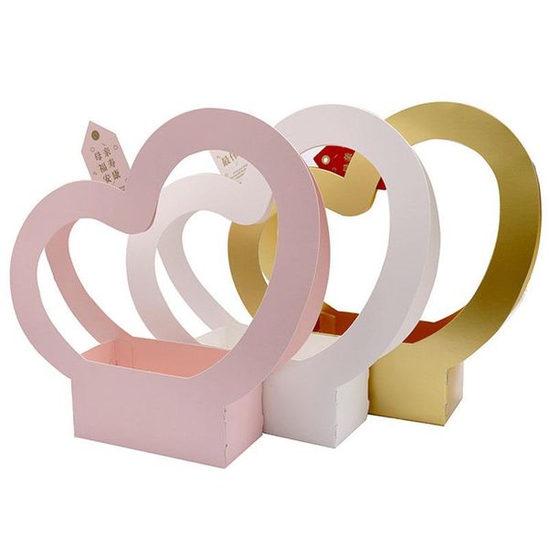 gift wrap heart shaped flower paper boxes with handle wedding rose florist party packing basket wholesale
gift wrap heart shaped flower paper boxes with handle wedding rose florist party packing basket wholesale