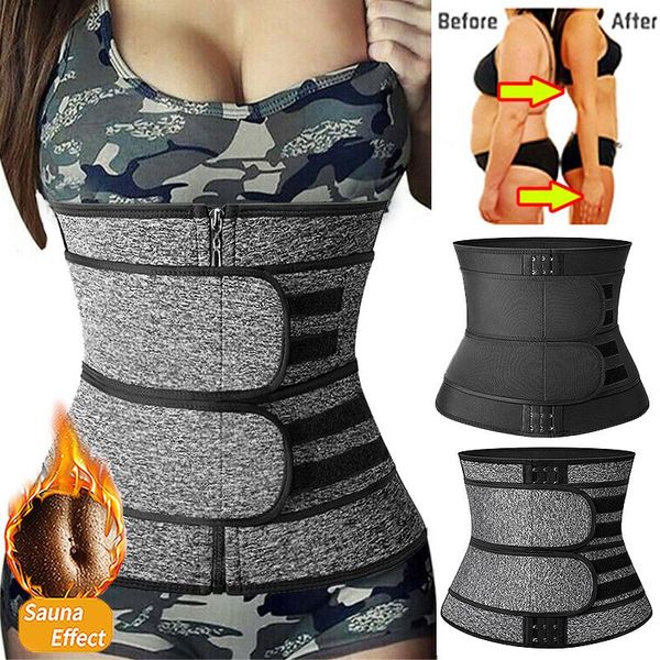 waist support women trainer neoprene sweat shapewear body shaper slimming sheath belly reducing workout trimmer belt corset, Black;gray
waist support women trainer neoprene sweat shapewear body shaper slimming sheath belly reducing workout trimmer belt corset, Black;gray
