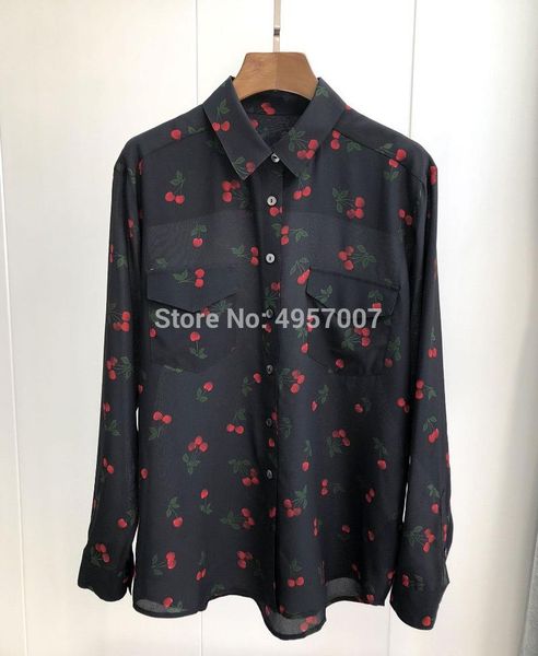 elfstyle ladies silk 100% cherry printing shirt - 2021ss long sleeves blouse women's blouses & shirts, White
elfstyle ladies silk 100% cherry printing shirt - 2021ss long sleeves blouse women's blouses & shirts, White