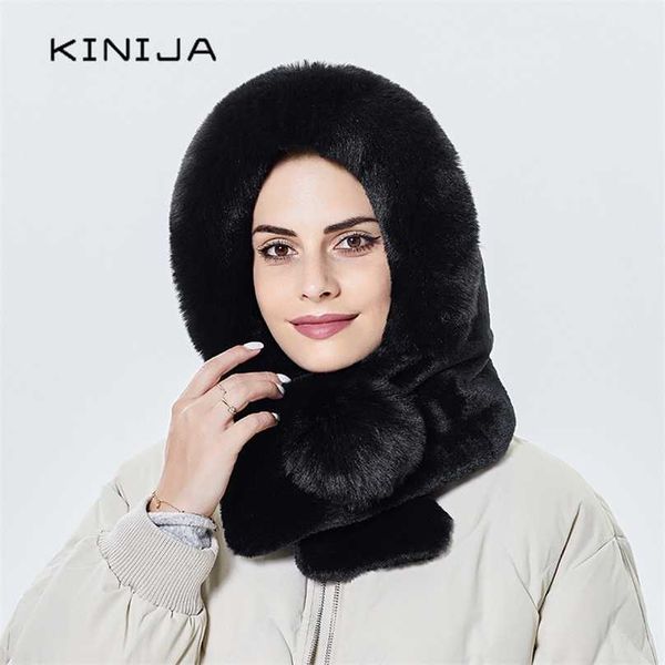 mink fur hat winter women thicken warm cap hooded girl outdoor ski windproof gorro russia soft ear protection fluffy beanies 211119, Blue;gray
mink fur hat winter women thicken warm cap hooded girl outdoor ski windproof gorro russia soft ear protection fluffy beanies 211119, Blue;gray